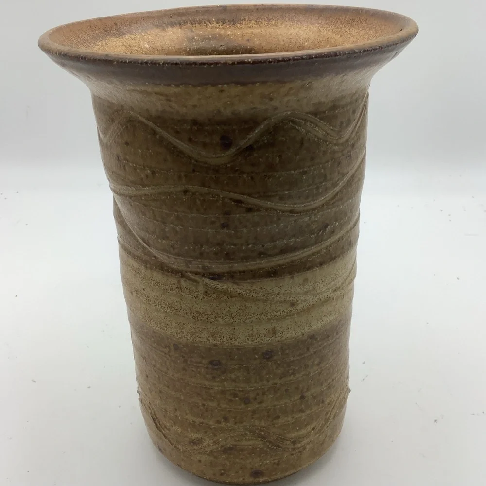 Rustic Brown Pottery Vase